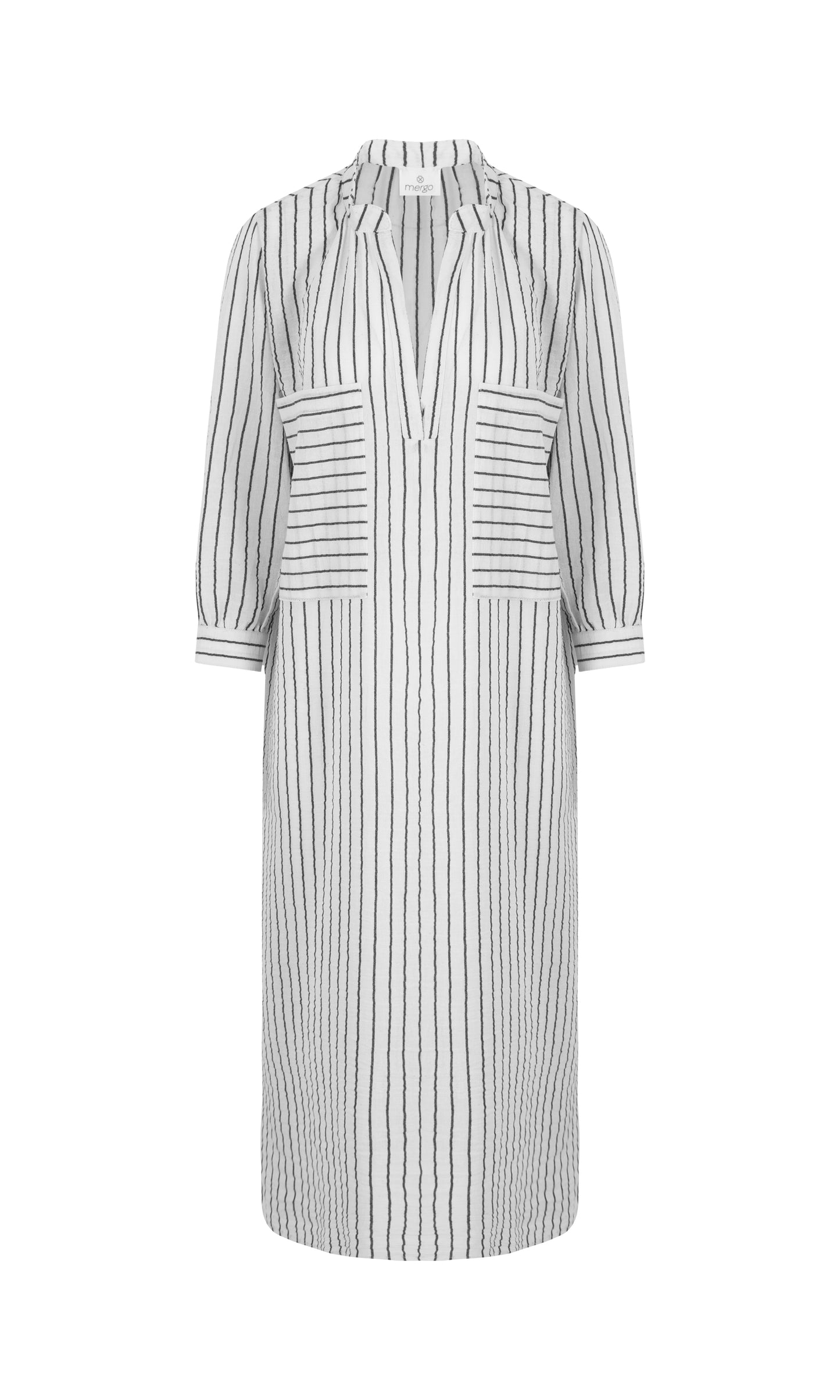 Stripes Cotton Dress Collection · Black