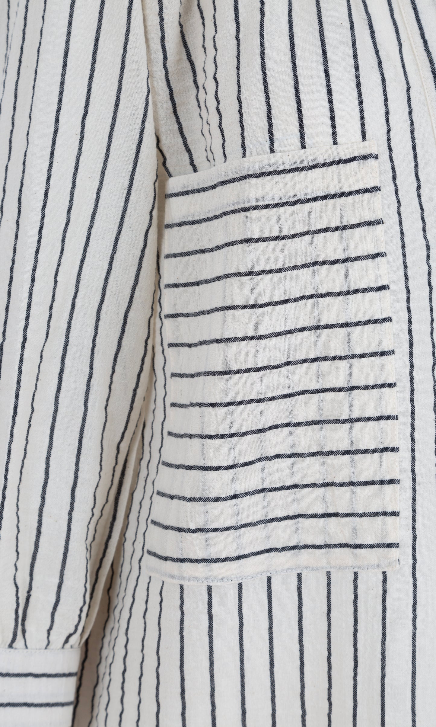 Stripes Cotton Dress Collection · Black