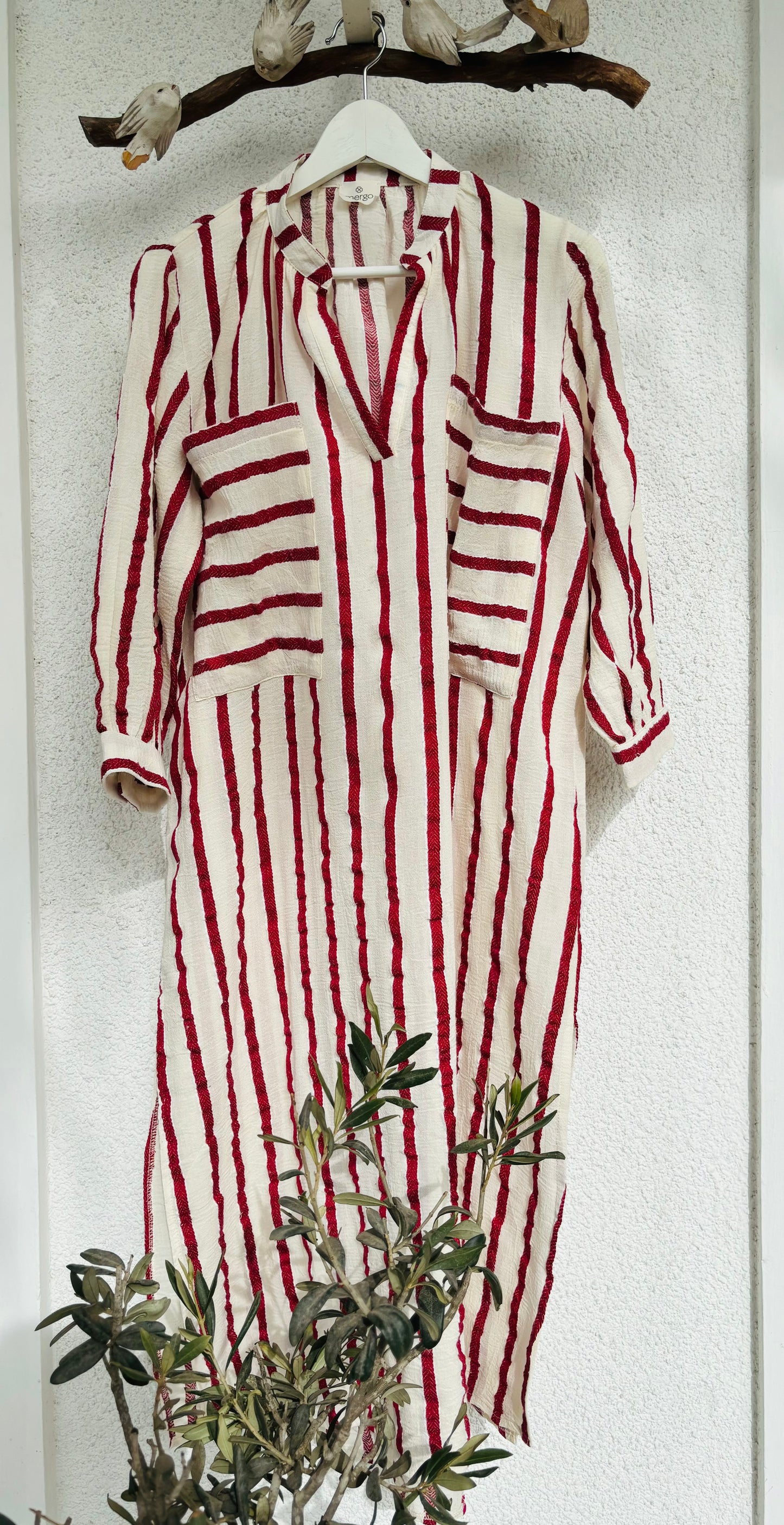Stripes Cotton Dress Collection•Red