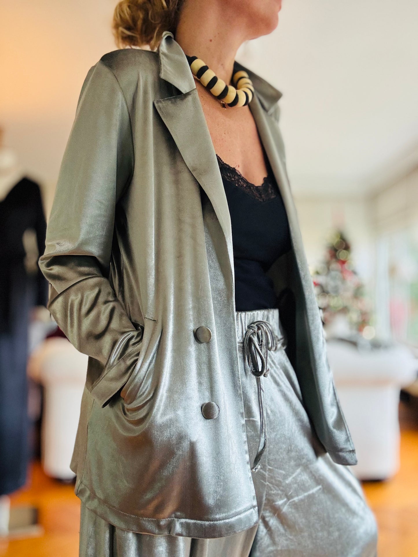 Velours Jacket Collection-Silver
