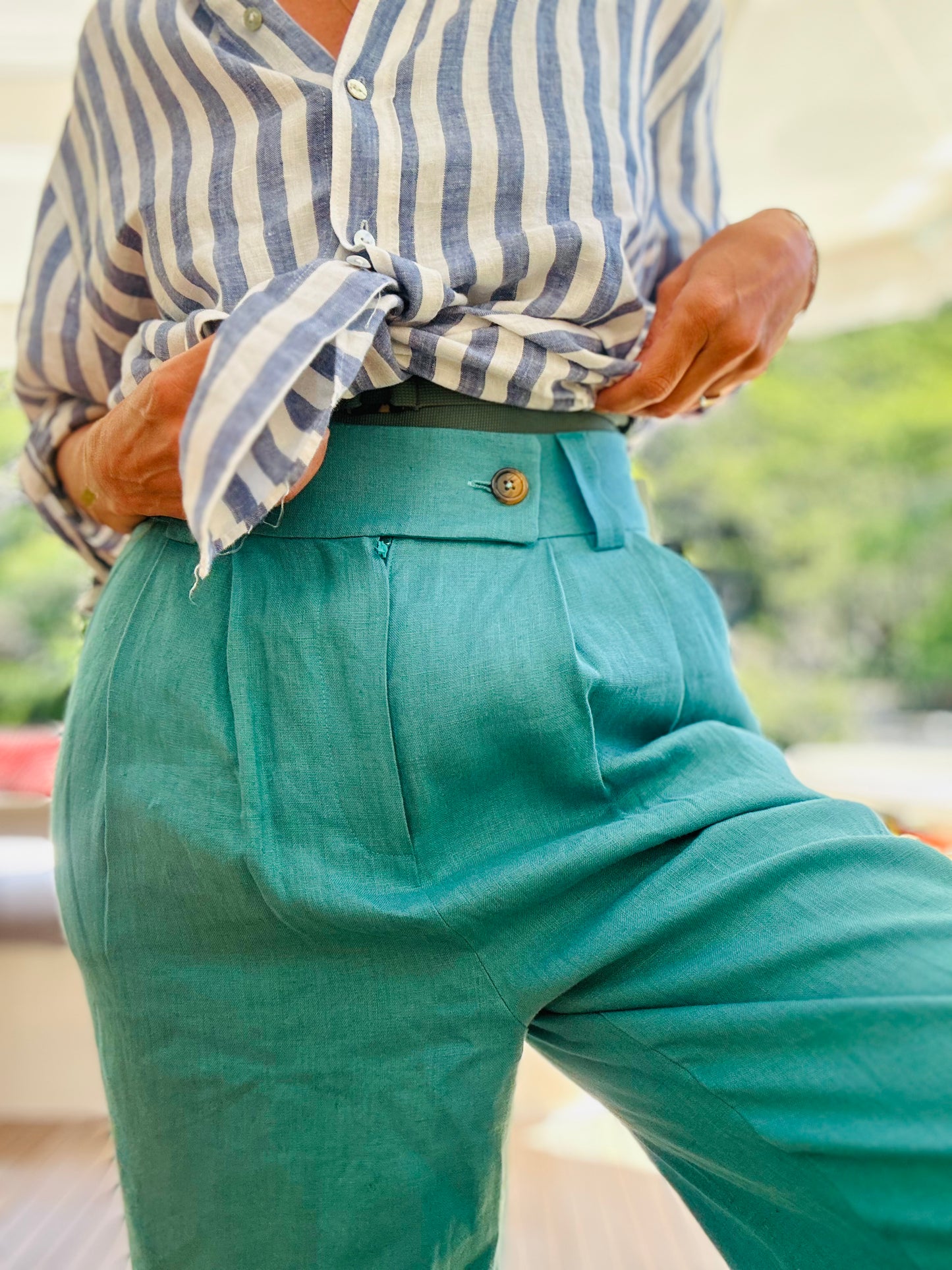 Linen Buttons Collections · Mint