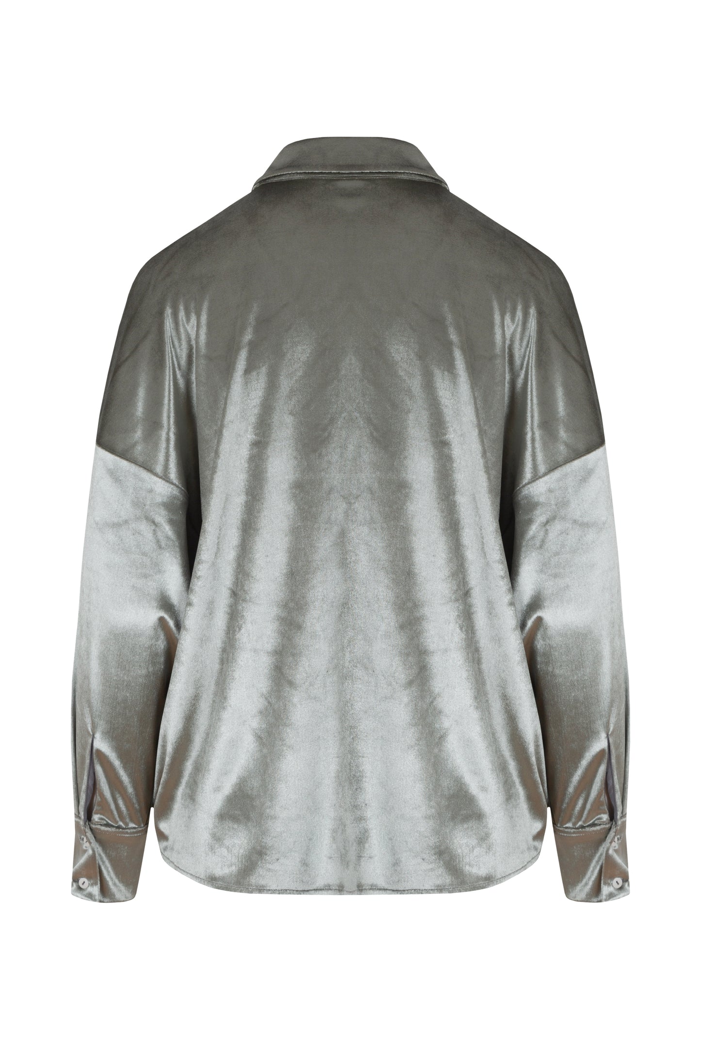 Velours Shirt- Silver