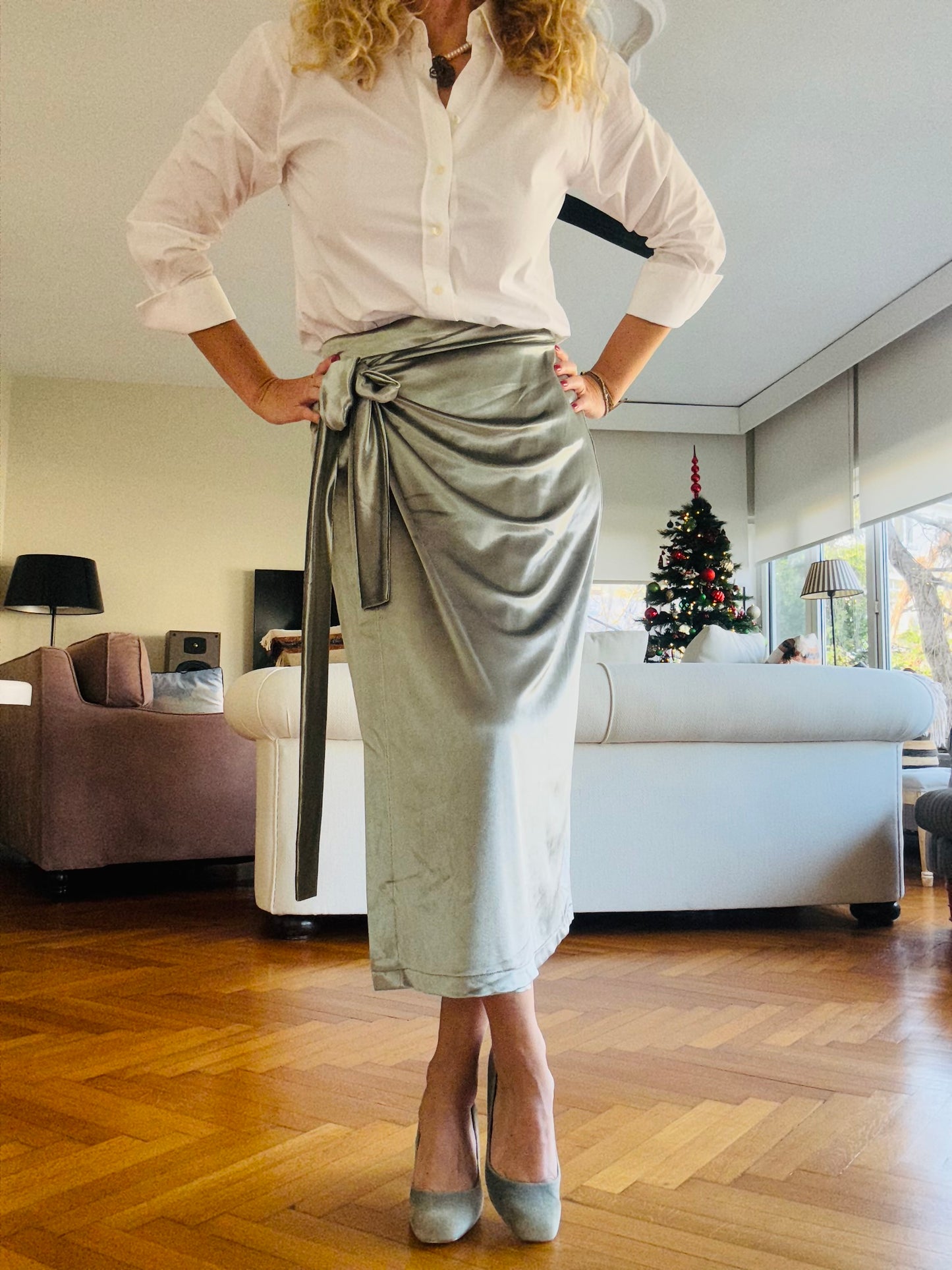 Velours Skirts Collection-Silver